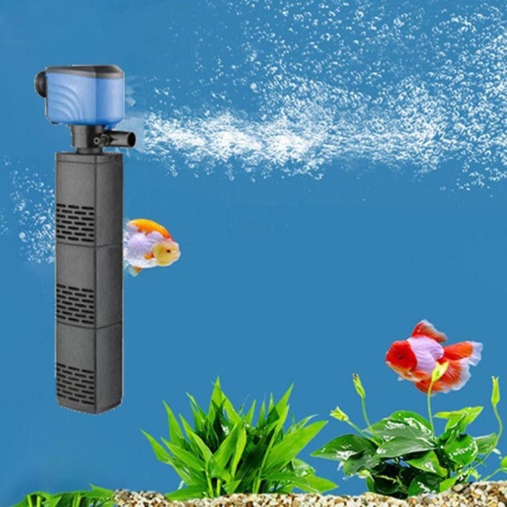 with Filter Cotton Fish Tank Built-in Filter Silent Oxygen Air Pump  For Home Fish Tank 4W