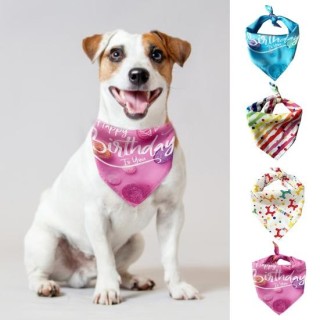 Haustier Schal Blumenmuster Dekorieren Atmungsaktiv Party Katze Hund Bandana Liefert Festival Dress Up rosa