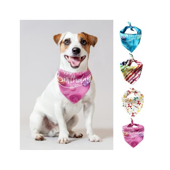 Haustier Schal Blumenmuster Dekorieren Atmungsaktiv Party Katze Hund Bandana Liefert Festival Dress Up rosa