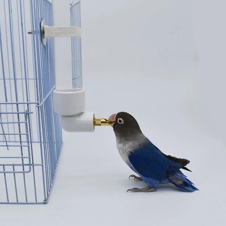 130Ml Papagei Wasser Dispenser Trinken Flasche Hängen Automatische Feeder Käfig Zubehör Für Chinchillas Kaninchen onesize