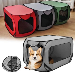 Tragbares großes Hundebett, Pop-up-Hundehütte, für drinnen und draußen, Kiste für Haustiere, Autositz, Zwinger, Katzenbett, S