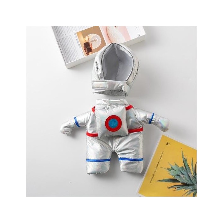 Haustier-Kleidung im Astronauten-Stil, vollständig gewickelte Mütze, atmungsaktiv, für Hunde und Katzen, Weltraum-Erkundungs-