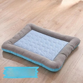 Hundesommer-Eisseide-Haustiermatte Katzenstreu Kleine Mittelgroße Hunde-Haustierstreu Hundematte Kaltes Nest-Matte Kühlkissen