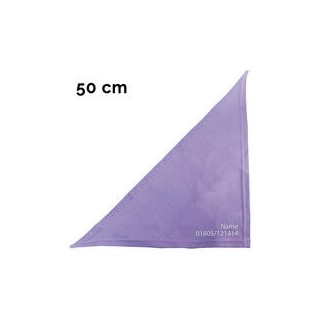 Schecker - Besticktes Halstuch Tel. Nr. +  Name [50cm - Flieder]