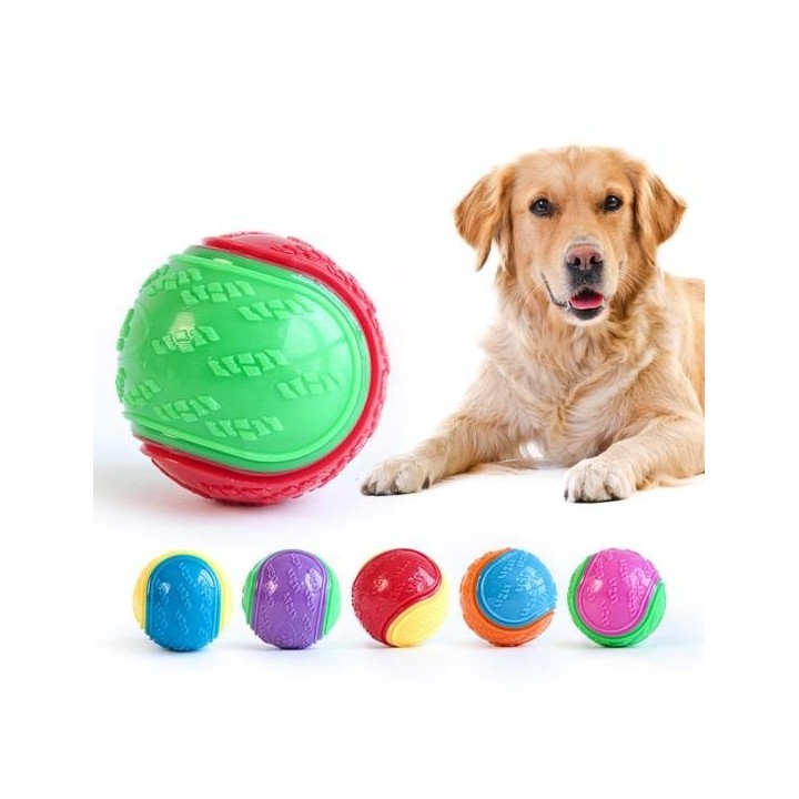 1/4 Stück Quietschbälle für Hunde, interaktives Hundespielzeug für das Training von Welpen, Kaubälle, Zahnungsspielzeug, Appo