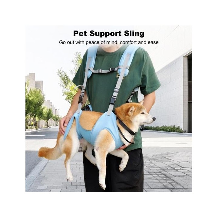 Hundelift-Geschirr, Notfall-Rucksack, Haustier-Rücken- und Beinstütze, Ganzkörperlifter, Haustier-Tragetasche, verstellbare H
