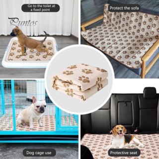 Praktische Haut-Touch-Soft Dog Pee Pad Training Induction Pet Windel Matte Haustier Zubehör S beige