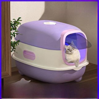 Große geschlossene Katzentoilette mit UV-Sterilisation und automatischer Desodorierung Large Litter Box