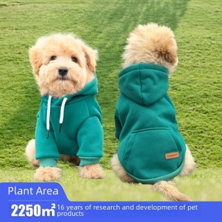 Bichon Frise Hoodie: Baumwoll-Hundesweatshirt für kleine und mittelgroße Rassen – Herbst-/Winterkollektion Large
