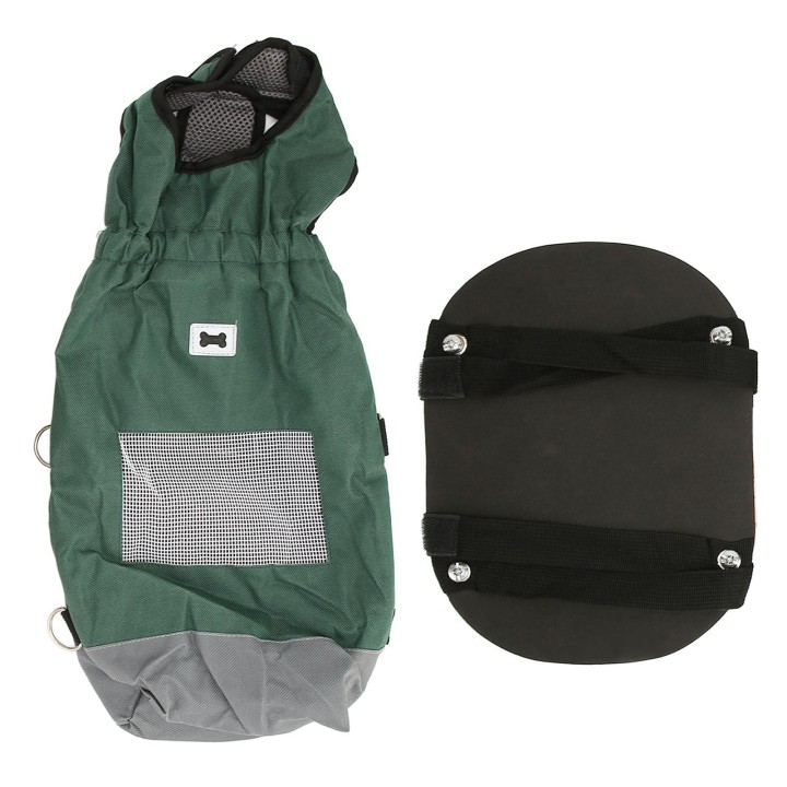 Hund Rollstuhl Atmungsaktiv Sicher Brust Gliedmaßen Schutz Hinterbeine Pet Drag Bag Scooter für Gelähmte L( Suitable for 6.5‑