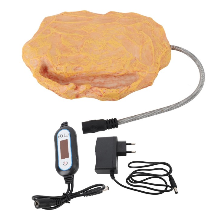Reptile Heat Rock Temperaturgesteuerter Heizstein für Eidechsen, Schildkröten, Schlangen, 12 V, sicher