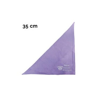 Schecker - Besticktes Halstuch kleine Königin + Krone + Name [35cm - Flieder]