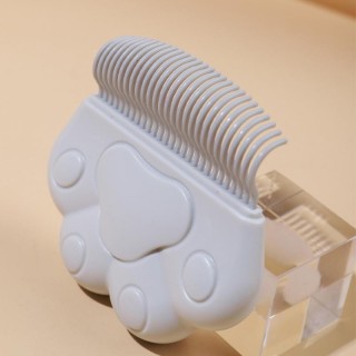 Tierhaarentfernungs- und Entwirrungskamm für Katzen und Hunde Blister Card Packaging grau