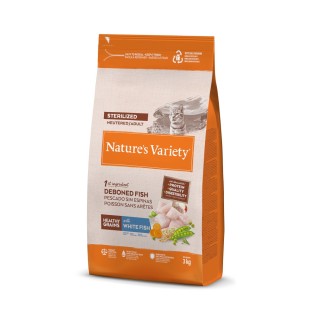 Nature's Variety Healthy Grains Sterilized Adult Weißfisch - 3 kg