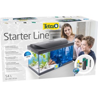 Tetra Starter Line 54L Aquarium Komplett-Set mit LED Tag-/Nachtbeleuchtung - 54L