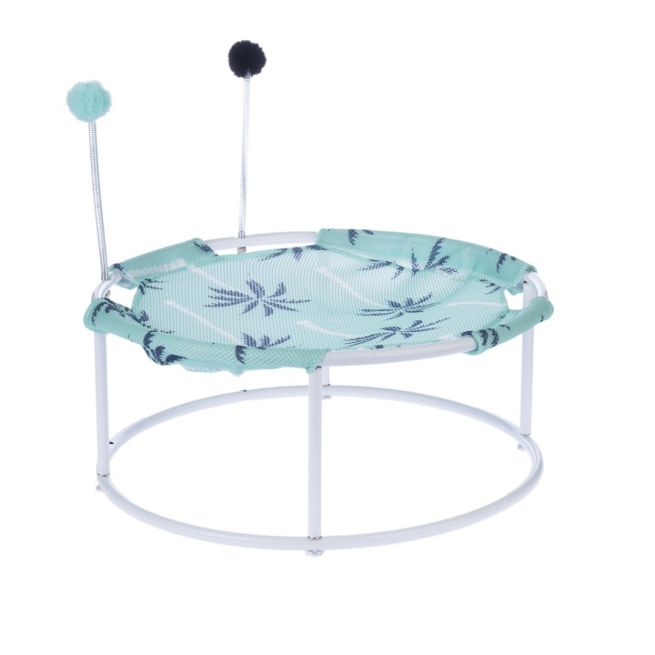 TIAKI Palmen-Sonnenliege mit Pompoms - Ø 45 x H 19 cm