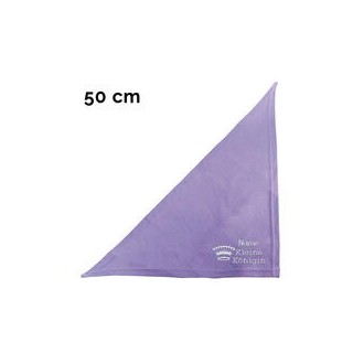 Schecker - Besticktes Halstuch kleine Königin + Krone + Name [50cm - Flieder]