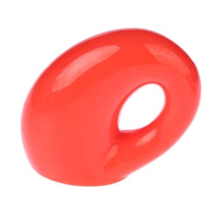 TIAKI Hundespielzeug Leckerli-Spender - Größe M: L 16 x B 12 x H 6,7 cm, rot