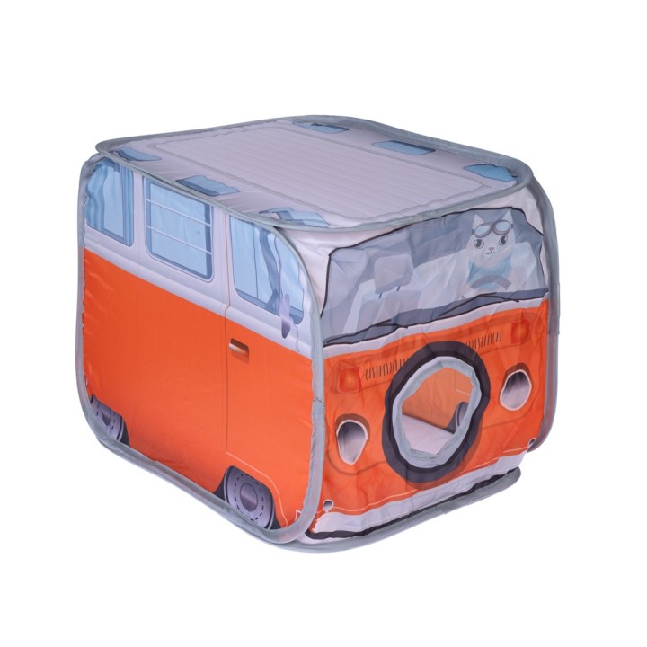 TIAKI Katzentunnel Van - L 52 x B 38 x H 38 cm