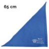 Schecker - Besticktes Halstuch kleine Königin + Krone + Name [65cm - Royalblau]