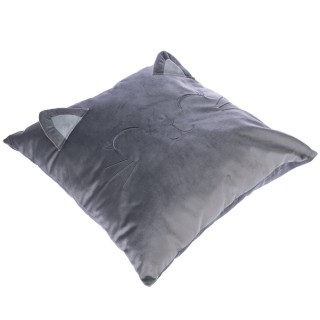 TIAKI Zierkissen mit Katzengesicht - 1 Stück