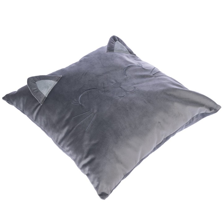 TIAKI Zierkissen mit Katzengesicht - 1 Stück