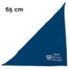 Schecker - Besticktes Halstuch kleine Königin + Krone + Name [65cm - Blau]