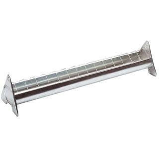 Futtertrog für Geflügel aus verzinktem Stahl mit beweglichem Gitter für 10 Hühner Chick'A