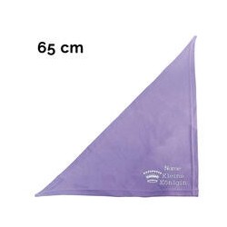 Schecker - Besticktes Halstuch kleine Königin + Krone + Name [65cm - Flieder]