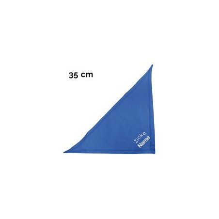 Schecker - Besticktes Halstuch Zicke + Name [35cm - Royalblau]