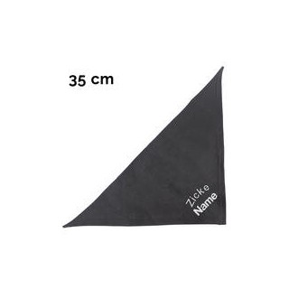 Schecker - Besticktes Halstuch Zicke + Name [35cm - Schwarz]