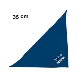 Schecker - Besticktes Halstuch Zicke + Name [35cm - Blau]