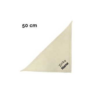 Schecker - Besticktes Halstuch Zicke + Name [50cm - Beige]