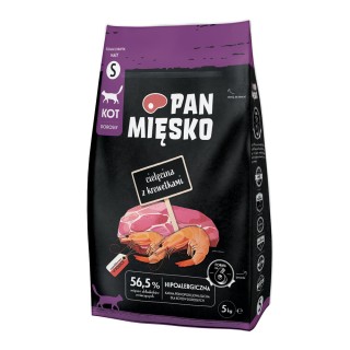 Pan Mięsko Cat Kalb mit Garnelen Small - 5 kg