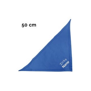 Schecker - Besticktes Halstuch Zicke + Name [50cm - Royalblau]