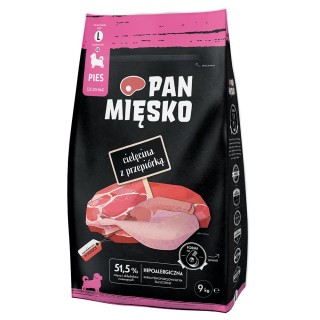 Pan Mięsko Large Puppy Kalb mit Wachteln - 9 kg