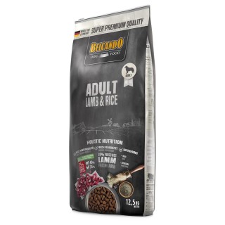 Belcando Adult Kombi-Paket: 12,5 kg Trockenfutter + 12 x 800 g Super Premium Nassfutter - 12,5 kg Lamm & Reis + 12 x 800 g La