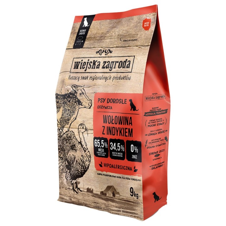 Wiejska Zagroda Rind mit Truthahn - 9 kg