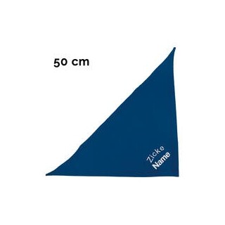 Schecker - Besticktes Halstuch Zicke + Name [50cm - Blau]