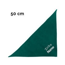 Schecker - Besticktes Halstuch Zicke + Name [50cm - Petrol]