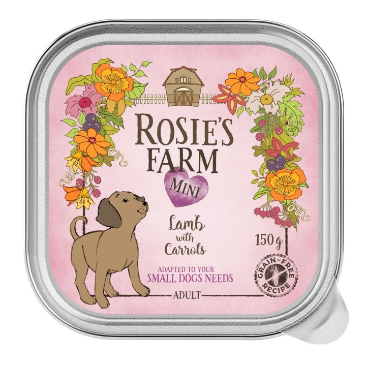Rosie's Farm Mini 6 x 150 g - Lamm mit Karotten