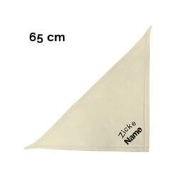 Schecker - Besticktes Halstuch Zicke + Name [65cm - Beige]