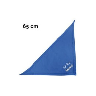Schecker - Besticktes Halstuch Zicke + Name [65cm - Royalblau]