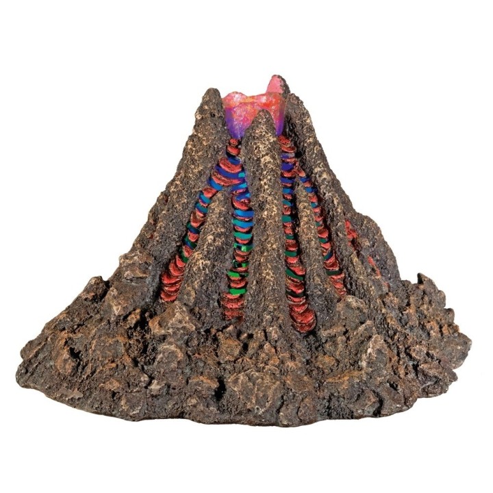 Aquariumdekoration Vulkan mit Led Nobby Pet