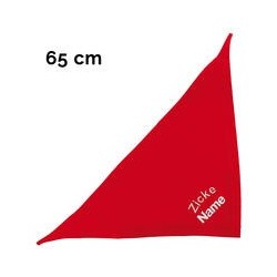 Schecker - Besticktes Halstuch Zicke + Name [65cm - Rot]