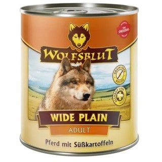 WOLFSBLUT Hundenassfutter Wide Plain Pferd & Süßkartoffel - 800 g