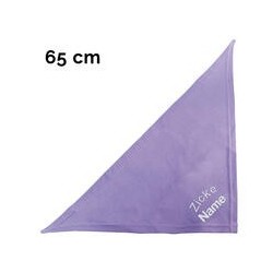 Schecker - Besticktes Halstuch Zicke + Name [65cm - Flieder]
