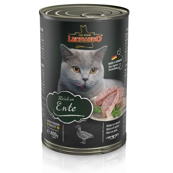 Leonardo All Meat Katzenfutter 6 x 400 g - Reich an Ente