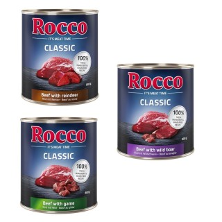 Angebot Rocco Classic 12 x 800 g - Wild-Mix: Rind/Wild, Rind/Rentier, Rind/Wildschwein