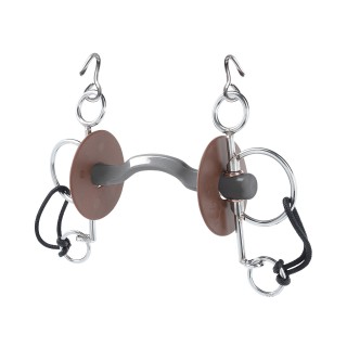 Pelham für Pferde mit kurzer Zunge, weich Beris Konnex 130 mm